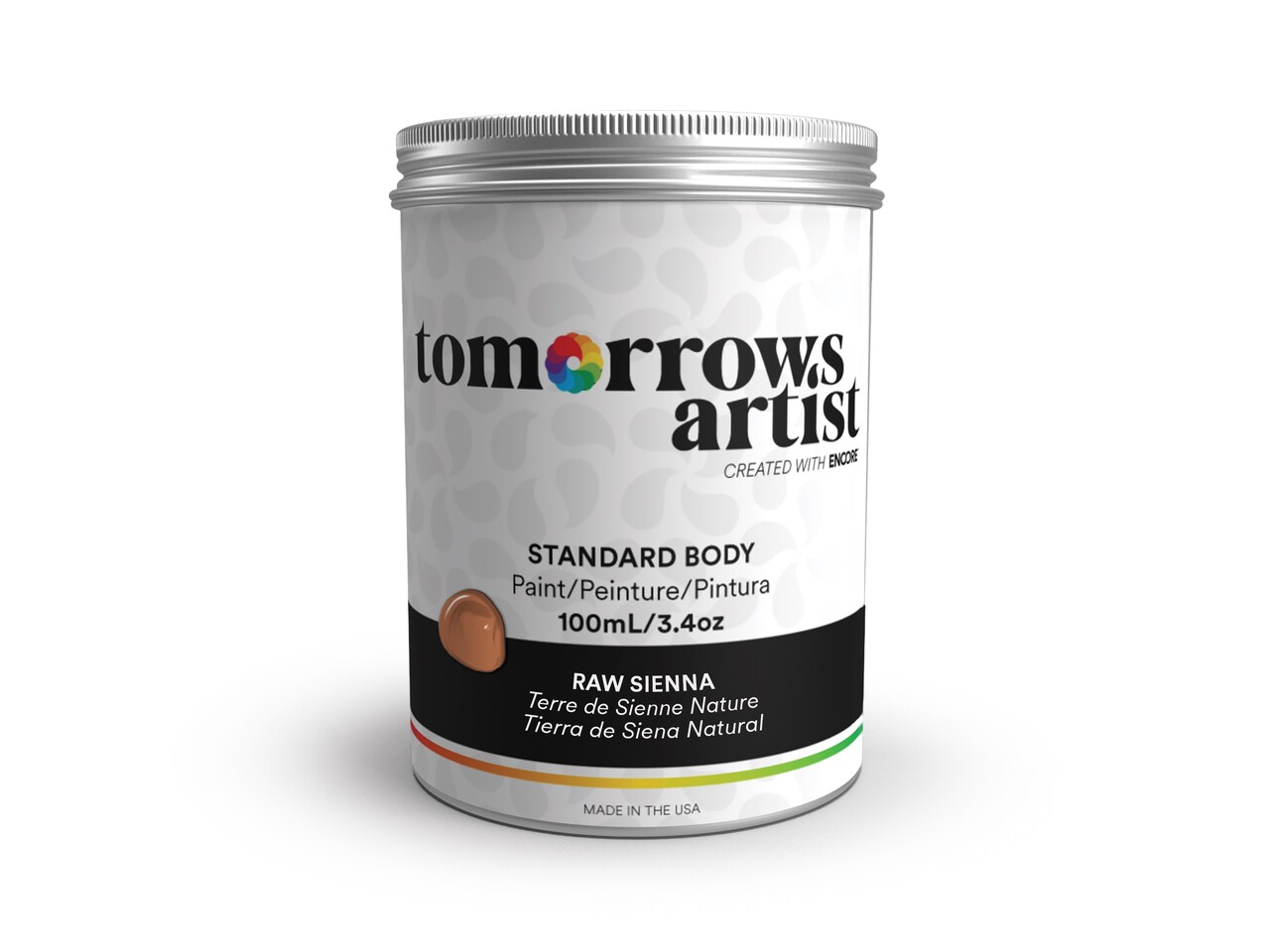 Tomorrows Artist: Standard Body Eco-Friendly Sustainable Acrylic Art Paint 100ml/3.38oz, 250ml/8.45oz, 500ml/16.91oz, 1000ml/33.81oz